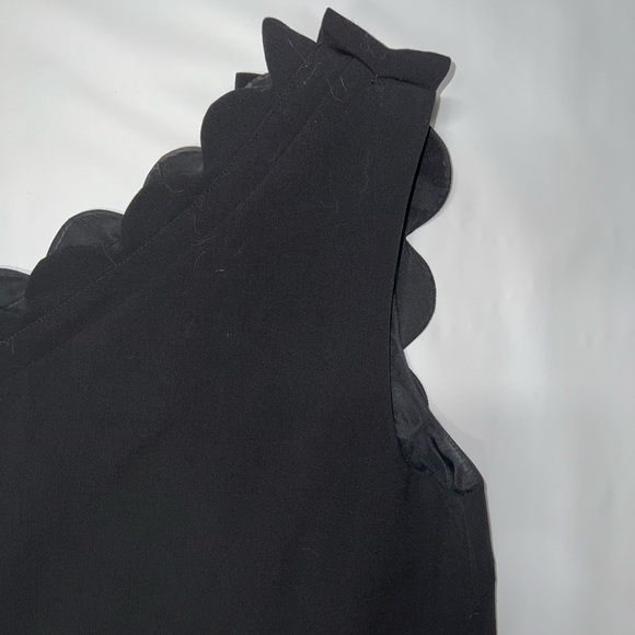 Victoria Beckham Dress Women’s Medium Black Polyester Blend Off The Shoulder Zip - Picture 10 of 13